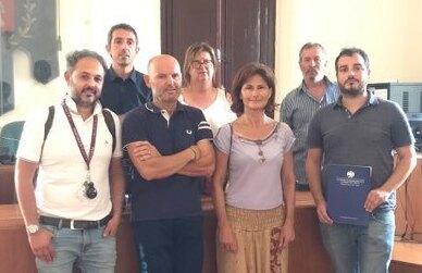 I commercianti che hanno partecipato all’incontro con la sindaca di Santa Maria a Monte Ilaria Parrella
