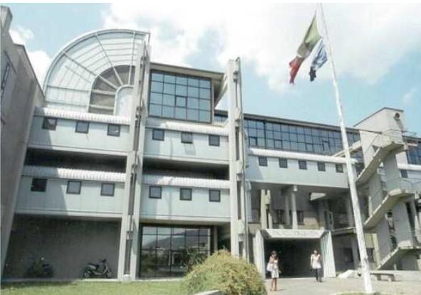 L’ingresso del Palazzo di giustizia