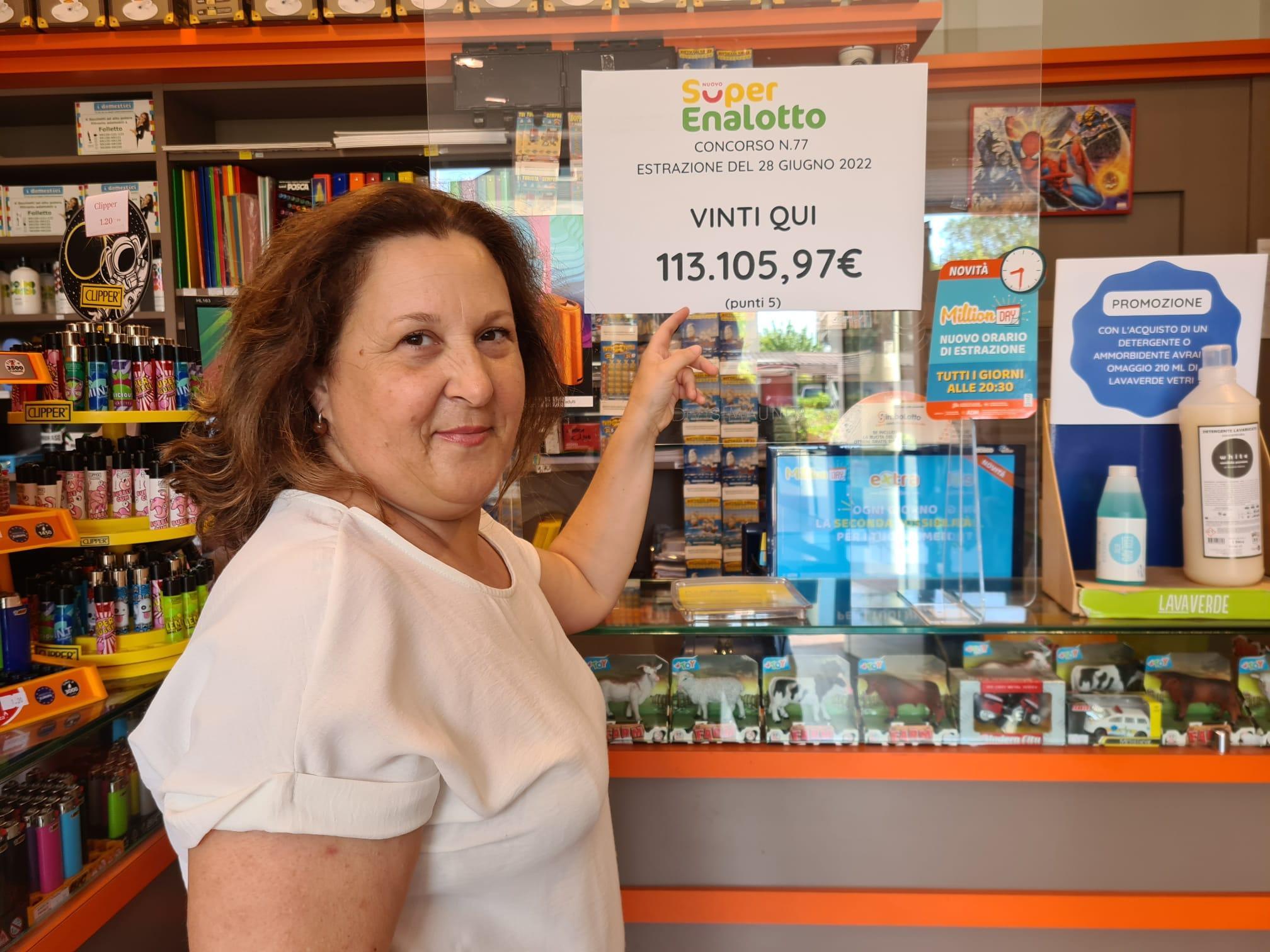 Scopaia, fa 5 al Superenalotto e vince più di 113.000 euro