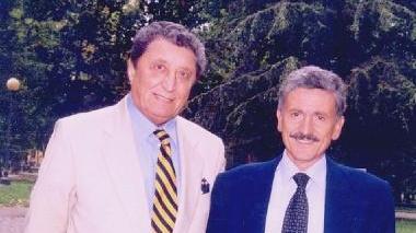 In alto l’ex direttore della Gazzetta Fiorentino Pirontino insieme a Ivano Davoli