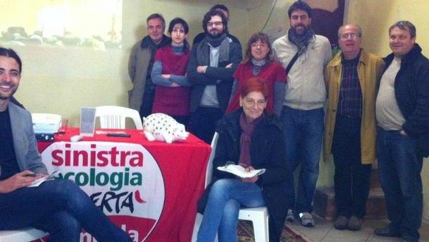 Sel presenta la sede elettorale e domani arriva Giordano