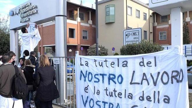 I medici specializzandi ricevuti alla Camera