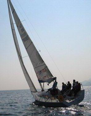 Spettacolo con la vela a San Vincenzo 