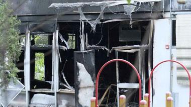 Distrutto da un incendio l’ex asilo di Cisanello