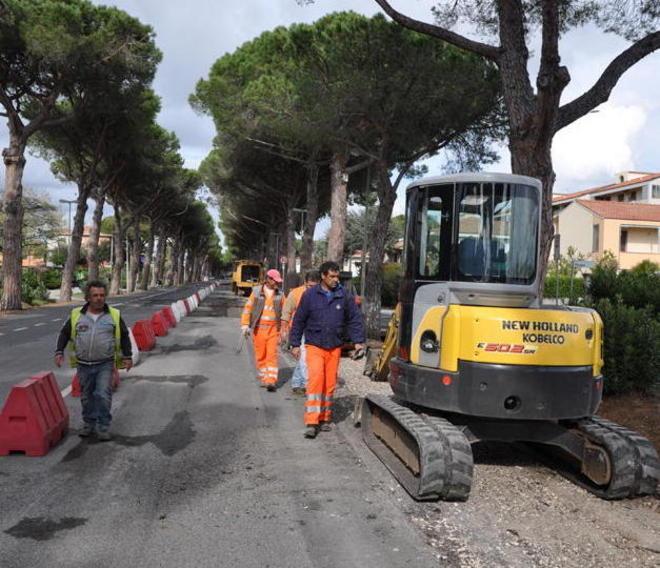 Via della Repubblica Iniziati i lavori 