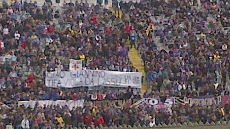 Il popolo viola saluta “Giannino”