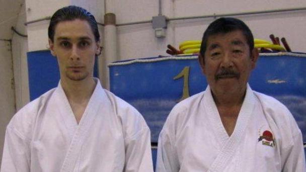 Giuliano e gli allievi dell’Ookami allo stage del maestro Kato
