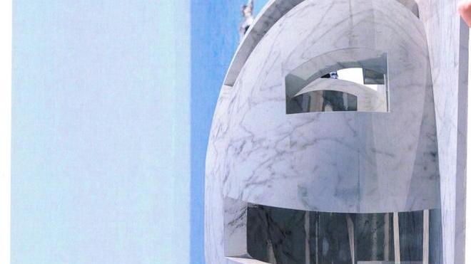 Igloo, una scultura abitabile in bianco di Carrara