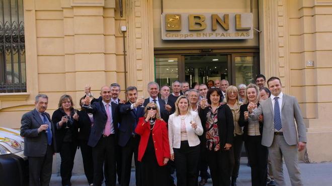 Inaugurata in corso Italia la nuova agenzia della Bnl 