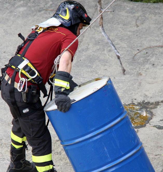 Bidone recuperato dal Bisenzio