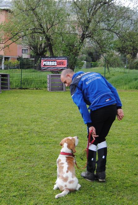 Disabili Anffas in visita al nucleo cinofilo da soccorso 