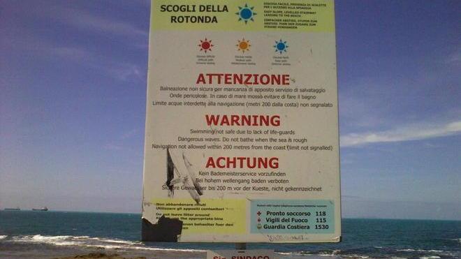 La protesta dei bagnanti della Punta
