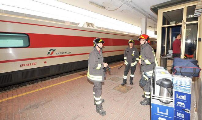 Fumo per il surriscaldamento dei freni sul Frecciabianca 