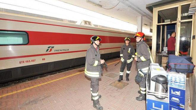 Fumo per il surriscaldamento dei freni sul Frecciabianca