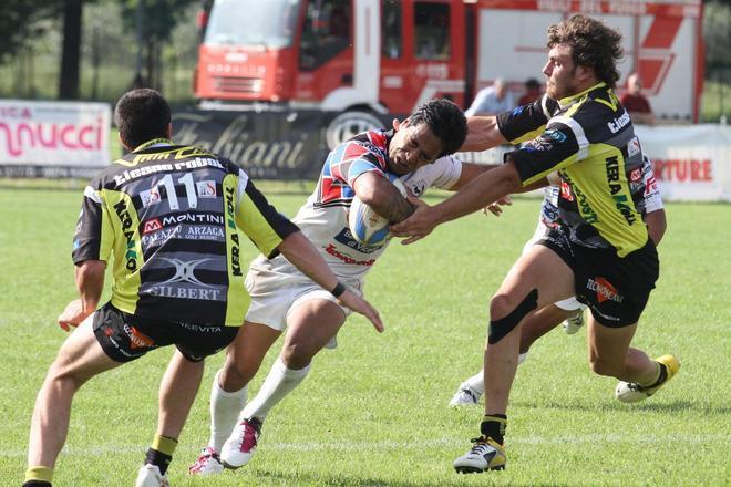 Calvisano in vantaggio sui Cavalieri nella finale scudetto di rugby 