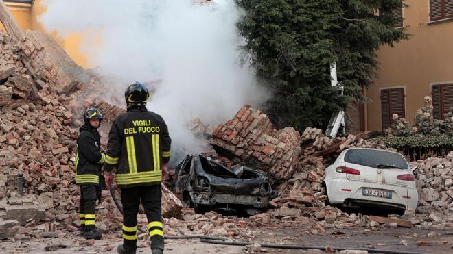 Vigili del fuoco livornesi impegnati nel terremoto