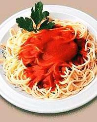 Sulla tavola dei giocatori servita anche la pasta italiana 