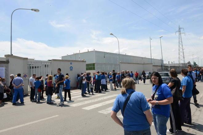 Sciopero e manifestazione dei lavoratori Piaggio 
