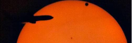 Venere di passaggio sul sole