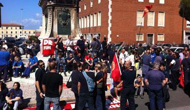 Corteo di protesta,&nbsp;metalmeccanici in piazza 