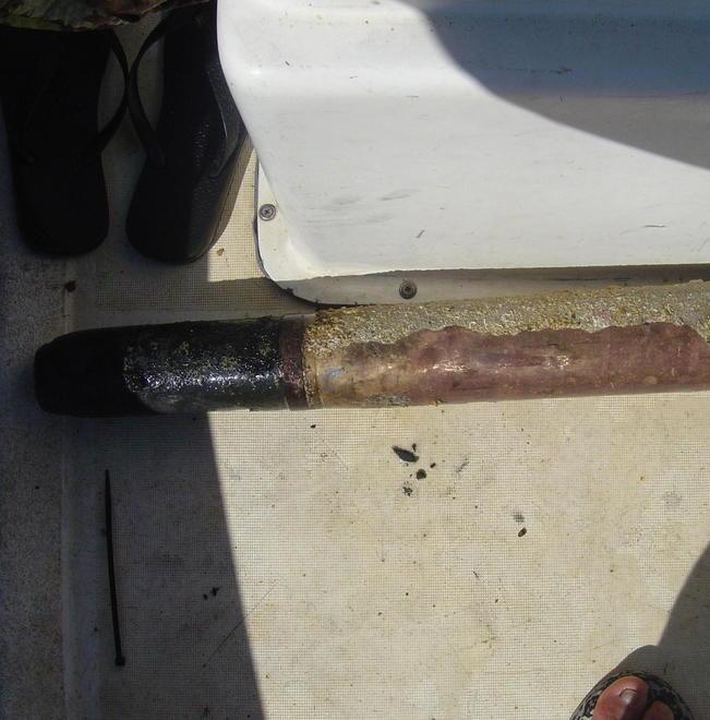 Proiettile da mortaio fatto brillare al largo della cala di Sansone 
