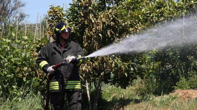 In fiamme un trattore Grave operaio di 36 anni
