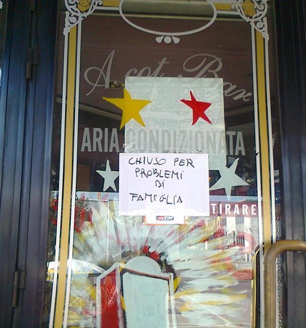 Chiuso il bar di famiglia, la disperazione del fratello 