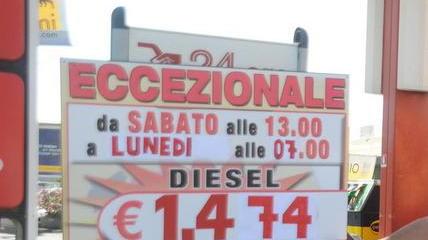 Corsa al pieno di benzina sottocosto