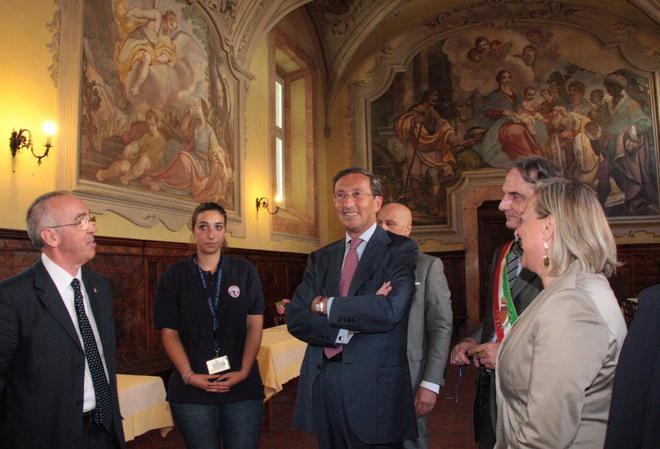 Il presidente della Camera Fini in visita al Convitto Cicognini 