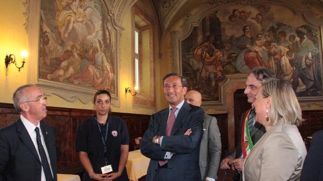 Il presidente della Camera Fini in visita al Convitto Cicognini