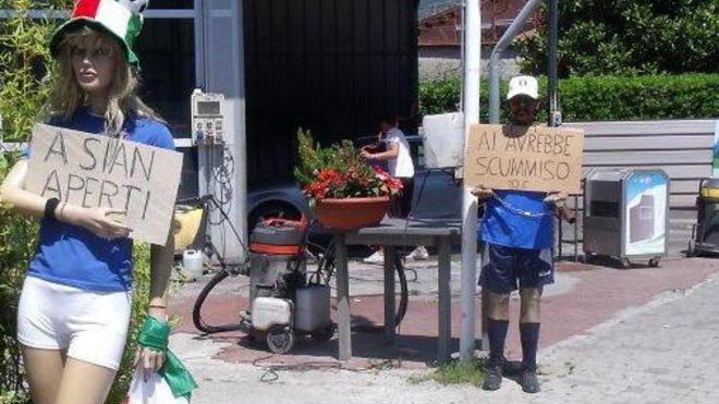 Dai maxischermi in piazza a Colombo e Colombina