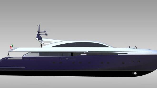 Yacht da 50 metri con 11 stanze e palestra