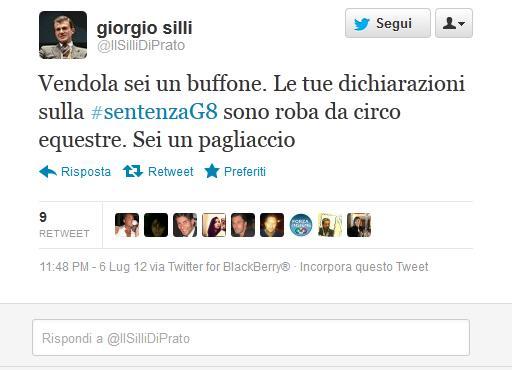Prato, Sel bacchetta l'assessore Silli "Alfano gli insegni l'educazione" 