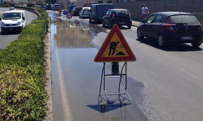 Grave perdita d’acqua a Portoferraio