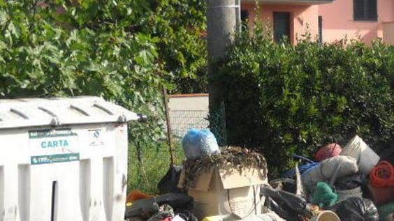 Una discarica di rifiuti sospetti