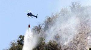 Incendio alle Mandrie interviene l’elicottero