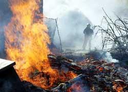 In fiamme un furgone al Terrafino 