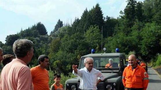 Incendio, paura nel paese di Luscignano