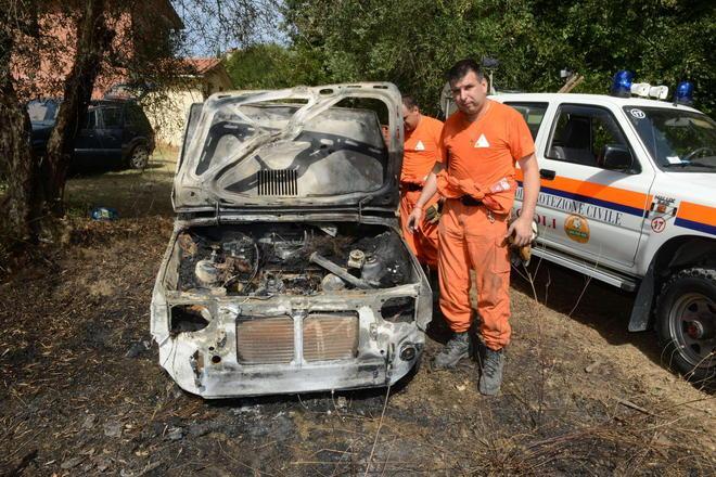 Ancora fiamme nel bosco delle colline di Palaia 
