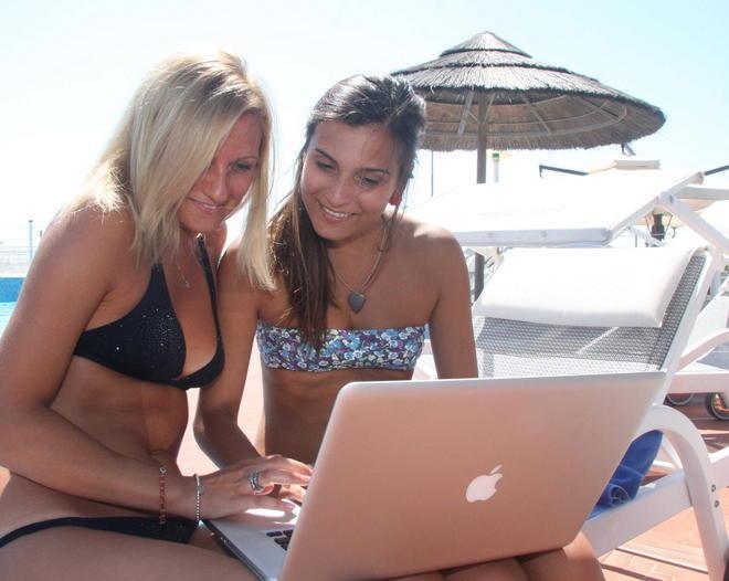 Internet wifi sulla spiaggia di Marina di Campo 