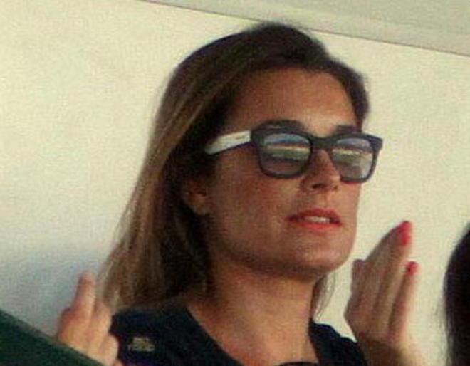 Anche Alena esulta