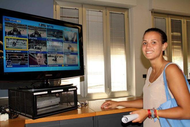 Irene Vecchi, reduce da Londra, nella nostra redazione 