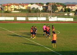 Nuova tribuna al campo sportivo di Lammari 
