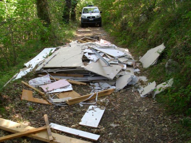 Una discarica nell’area protetta 