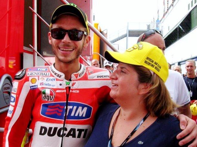 Irene che ha fatto invidia a Valentino Rossi 