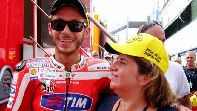 Irene che ha fatto invidia a Valentino Rossi