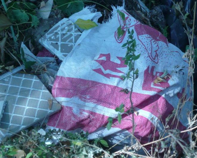 Bici, taniche e mattonelle: discarica abusiva nel Montalbano 