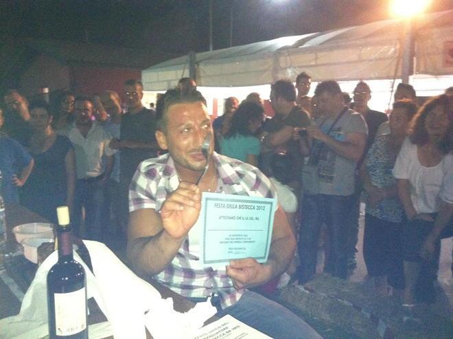 Festa della bistecca: nuovo record del “Cannibale” 