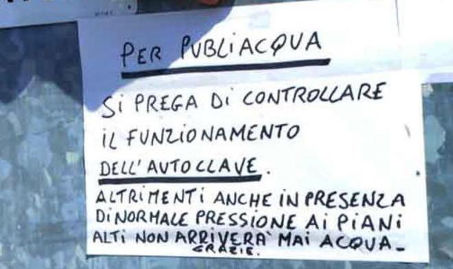 Da 10 giorni senz’acqua 120 famiglie Protestano i residenti della zona di Bonelle 