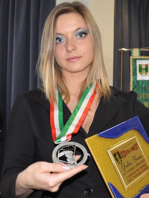 Giulia Fornai ancora premiata È lei l’Atleta della Toscana